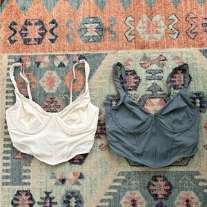 Gilly Hicks Corset Tank Tops xs